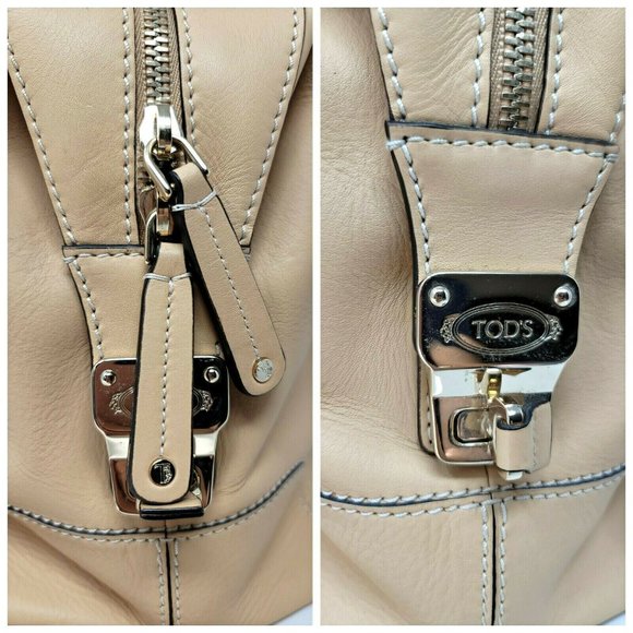 Auth Tods D Styling Bauletto Medium Leather Tote - Picture 4 of 12